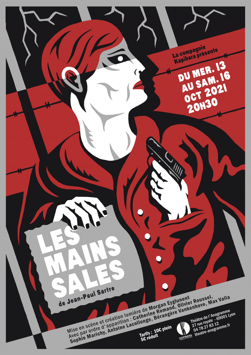 Les Mains Sales - Affiche